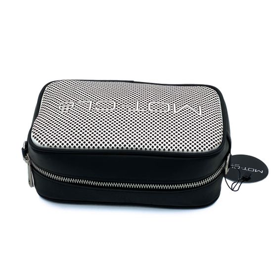 Сумка MOT CLE  черно-белая кожаная кросс-боди - фото 4, BORSA MOT