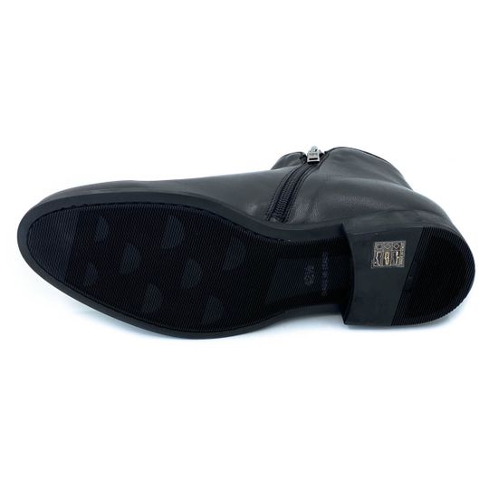 Ботинки Giampieronicola черные кожаные войлок - фото 4, 