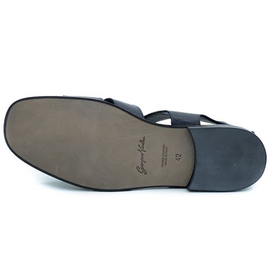 Сандалии Giampieronicola темно-синие кожаные - фото 4, 