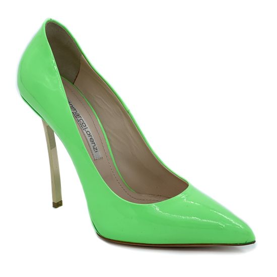 Туфли Gianmarco Lorenzi салатовые из лакированной кожи - фото 2, P4D0A2086 GML