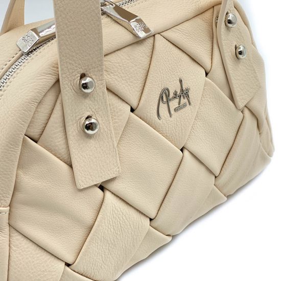 Сумка Renato Angi бежевая кожаная - фото 4, 2702581 RA BEIGE