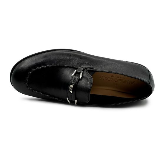 Лоферы Giampieronicola черные кожаные - фото 5, N45407A  GPN NERO