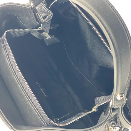 Сумка-рюкзак Renato Angi черная кожаная - фото 5, 3103381 RA