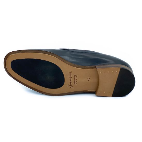 Туфли Giampieronicola синие кожаные - фото 4, Z43402 GPN