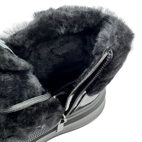 Кеды Ilasio Renzoni черные лакированные кожаные на меху - фото 8, M20 IR NERO