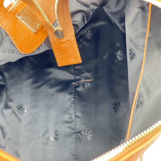 Сумка Di Gregorio коричневая кожаная - фото 4, 