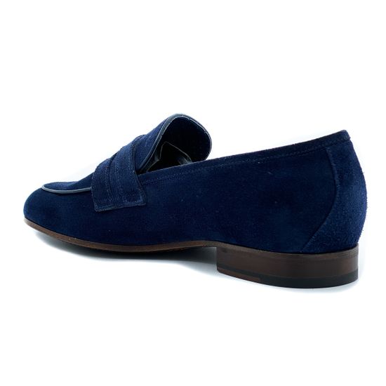 Лоферы мужские Pertini замша синие - фото 3, 191M24699D2 PRT