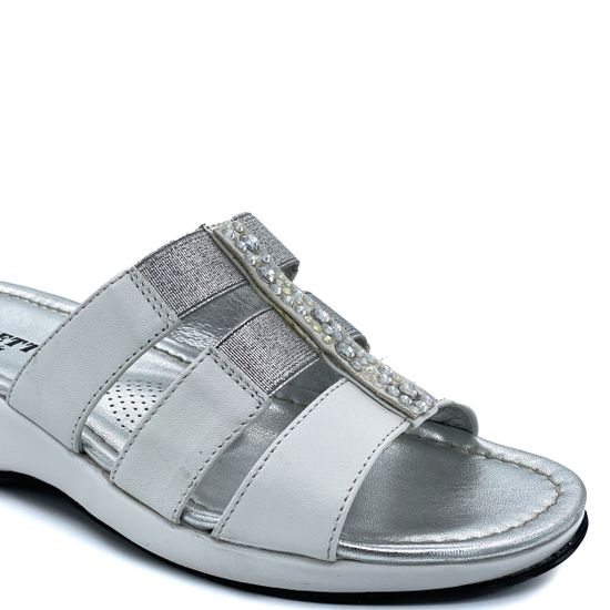 Сабо Marzetti белые кожаные - фото 6, 7016 MZ