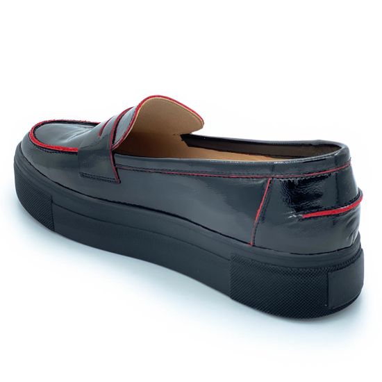 Лоферы Cover черные наплак - фото 3, 1705800 COV