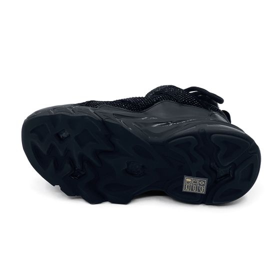 Кроссовки Nila Nila черные кожаные на меху - фото 4, ET119-006M NIL NERO