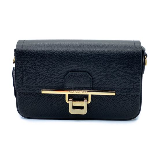 Клатч Di Gregorio черный кожаный - фото 1, 
