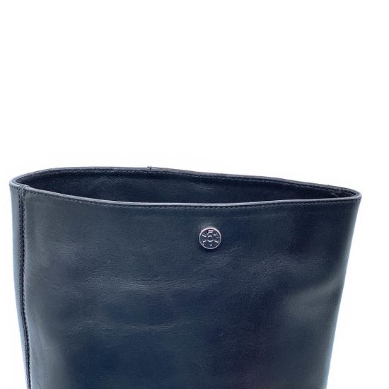 Сапоги Tiffi черные кожаные демисезонные - фото 5, 