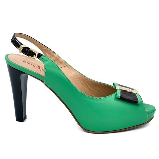 Босоножки Giorgio Piergentili зеленые - фото 1, 