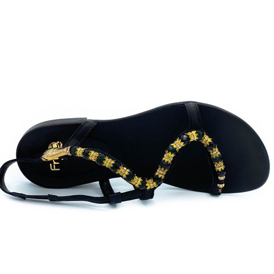 Босоножки Fru.it черные кожаные - фото 5, 