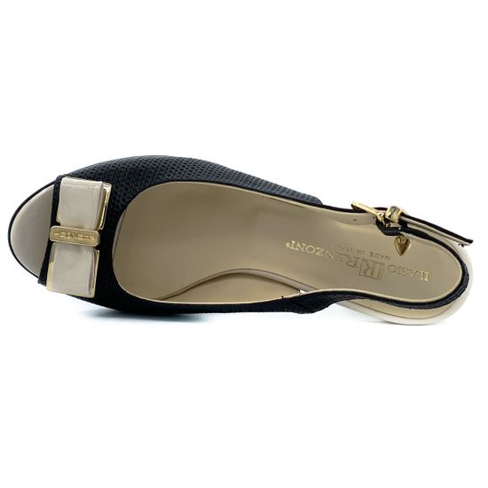 Босоножки Ilasio Renzoni черно-белые - фото 5, 