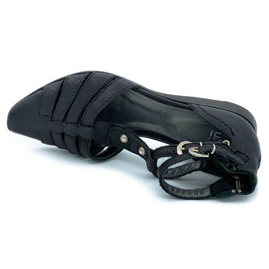 Сандалии Fru.it черные кожаные - фото 4, 