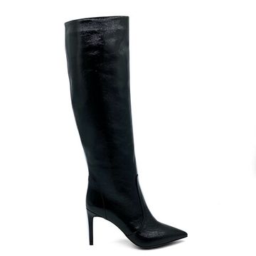 Сапоги TIFFI черные из лакированной кожи демисезонные - фото 1, N658/80DR TI LAK NERO