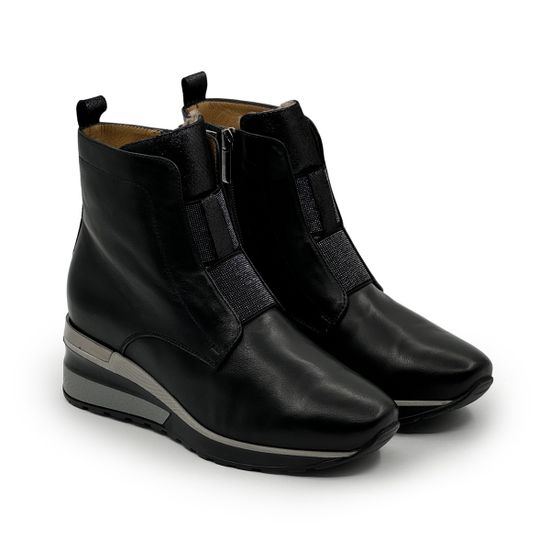 Ботинки Donna Soft черные кожаные на меху 2025 - фото 8, DS1618M DS 2025