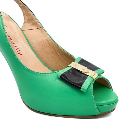 Босоножки Giorgio Piergentili зеленые - фото 6, 
