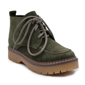 Ботинки CV COVER замшевые на шерсти в цвете хаки - фото 2, 0188-2151 COV HAKI