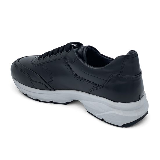 Кроссовки Bruno Antolini черные кожаные демисезонные - фото 3, 98302 BA NERO