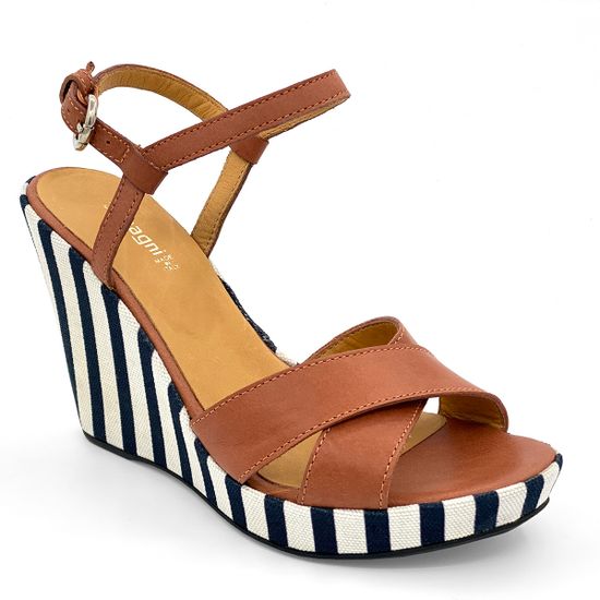 Босоножки Zamagni коричневые кожаные - фото 2, 5261 ZAM