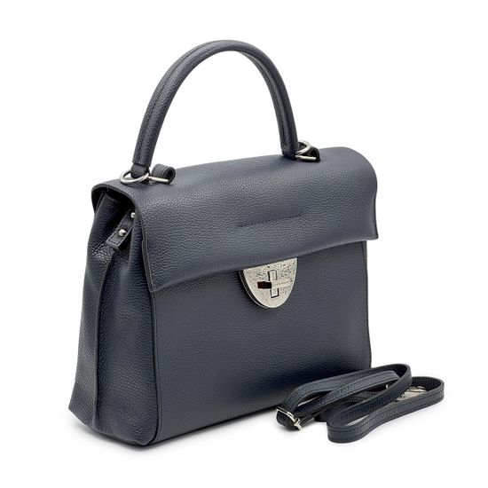 Сумка Renato Angi синяя кожаная - фото 2, 3452801 RA BLU