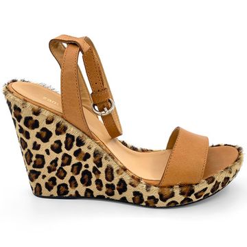 Босоножки Zamagni коричневые кожаные/пони леопард - фото 1, 5260 ZAM LEO