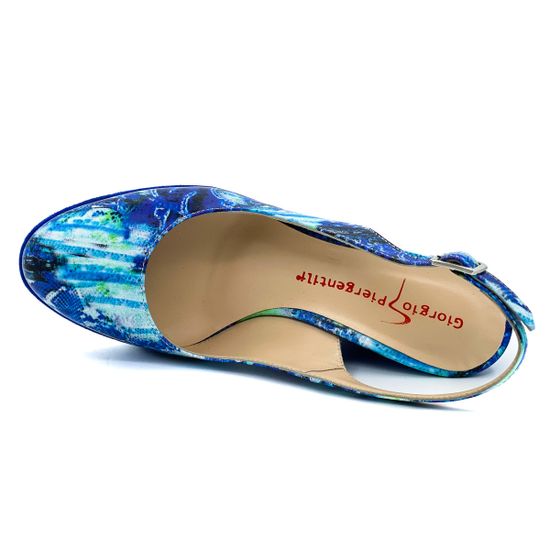 Босоножки Giorgio Piergentili синие - фото 5, 