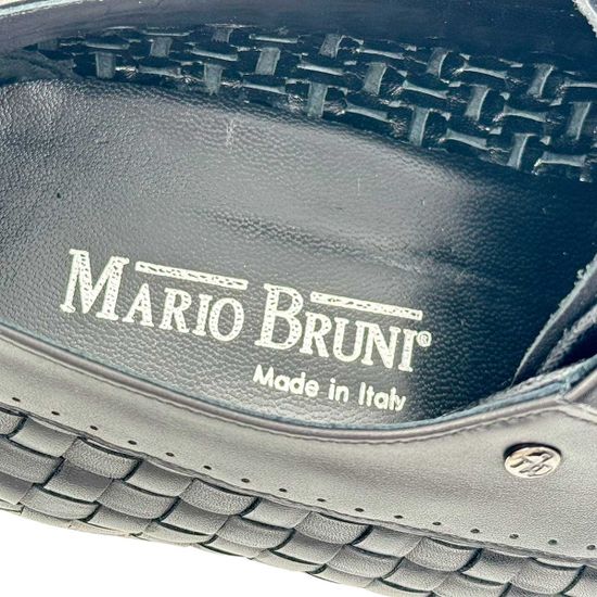 Туфли Mario Bruni черные из плетеной кожи - фото 6, 63732 MB NERO