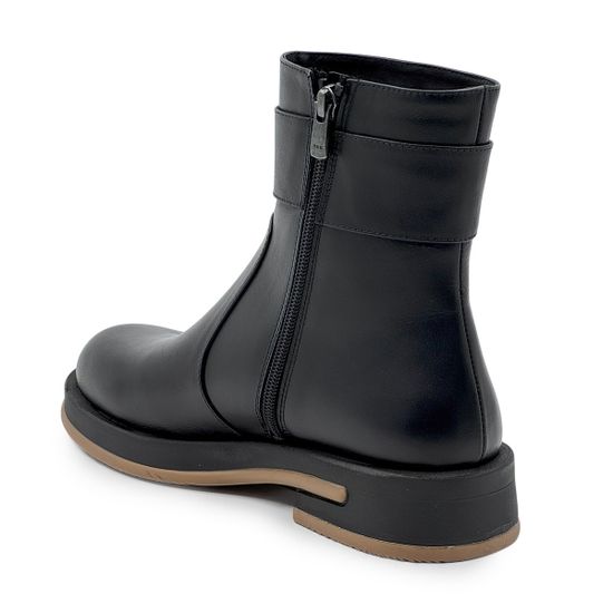 Ботинки Lab Milano черные кожаные на байке - фото 3, 4400 LAB NAPPA