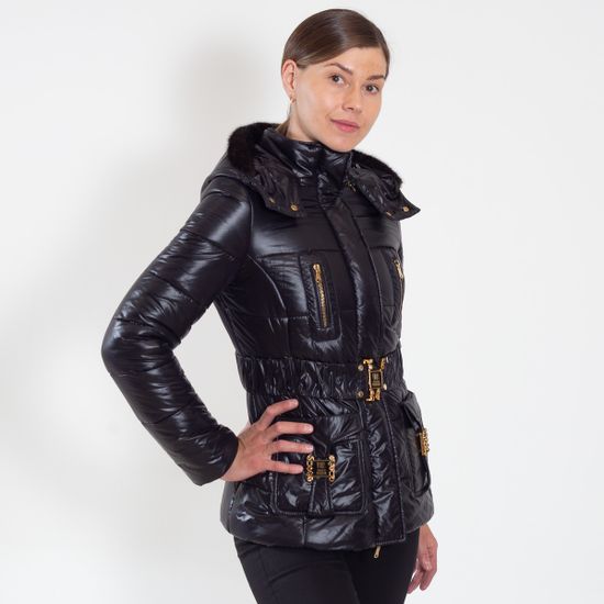 Пуховик VDP черного цвета - фото 7, 