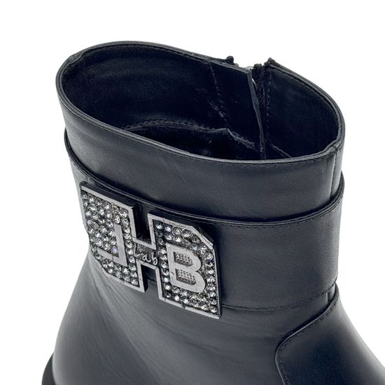 Ботинки Lab Milano черные кожаные на байке - фото 7, 4400 LAB NAPPA