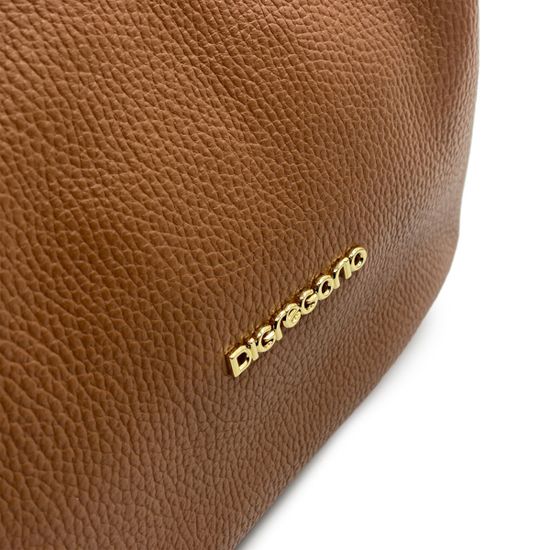 Сумка Di Gregorio коричневая кожаная - фото 4, 3659 DG LEON MORO