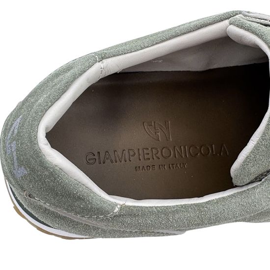 Кроссовки GIAMPIERONICOLA зеленые замшевые демисезонные - фото 7, 45602B GPN VERDE