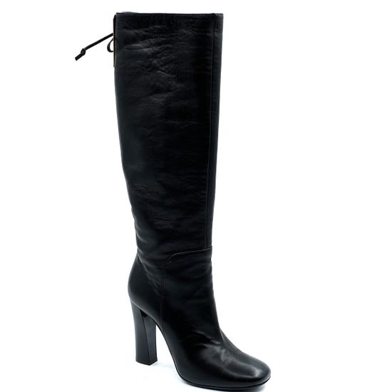 Сапоги Ninalilou черные кожаные демисезонные - фото 2, 222733 NL