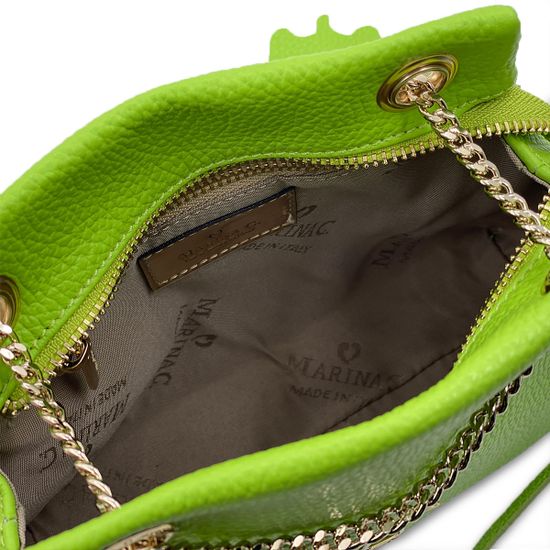 Сумка Marina Creazioni салатовая кожаная - фото 5, B6064 MC SALAT