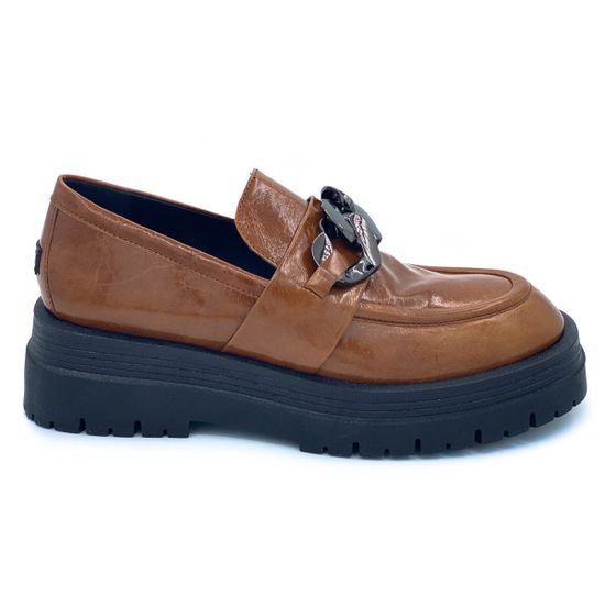 Лоферы 7AM коричневые кожаные - фото 1, AM21911 7AM MORO