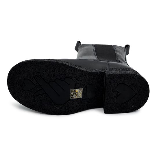 Ботинки челси Francesco Valeri черные кожаные на меху - фото 4, TU42 FV