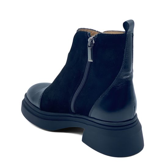 Ботинки MOTCLE черные кожа/замша на меху - фото 3, MOT2451M MOT