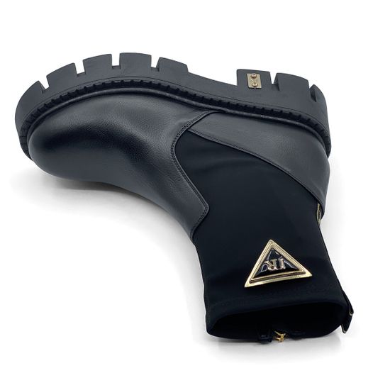 Ботинки Ilasio Renzoni черные кожа/текстиль демисезонные - фото 5, 4121 IR