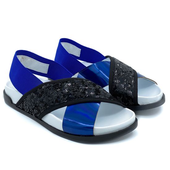 Сандалии  Jeannot бело-синие - фото 7, 37065 JN