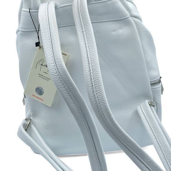 Рюкзак Renato Angi белый кожаный - фото 3, 2652001 RA BIANCO