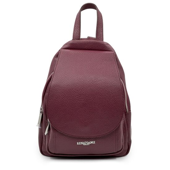 Сумка-рюкзак Renato Angi бордовая кожаная - фото 1, 3360401 RA BORDO