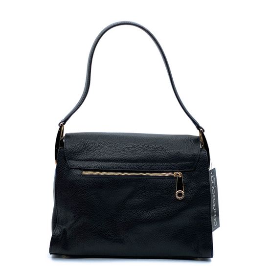 Сумка Di Gregorio черная кожаная - фото 4, 