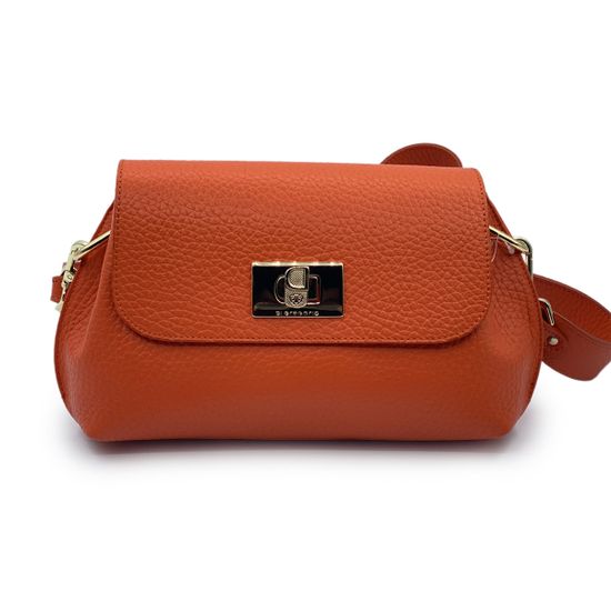 Сумка Di Gregorio оранжевая кожаная - фото 1, 821 DG ORANGE