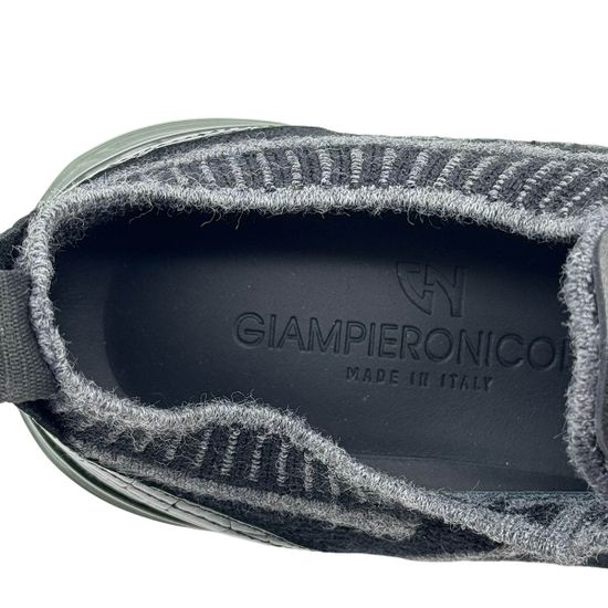 Кроссовки GIAMPIERONICOLA черные текстиль/кожа демисезонные - фото 7, 48003A GPN NERO