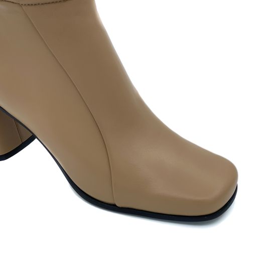 Ботильоны Jeannot бежевые кожаные демисезонные - фото 6, HJ573S JN BEIGE