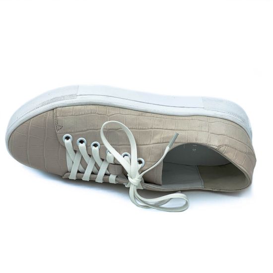 Кеды Cover бежевые кожаные - фото 5, 57059 COV