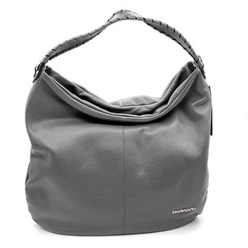 Сумка Di Gregorio серая кожаная - фото 1, 8787 DG GRIGIO